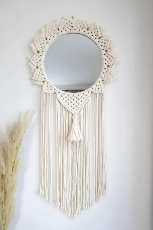 Boho Macrame Dreamcatcher Wall Hanging